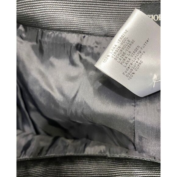 Giorgio Armani Charcoal Gray Wool Pencil Skirt, Size EU 38 / US Sz 2 - Picture 6 of 15